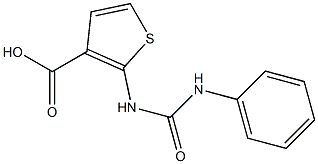 2-[(anilinocarbonyl)amino]thiophene-3-carboxylic acid Struktur