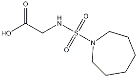 2-[(azepane-1-sulfonyl)amino]acetic acid Struktur