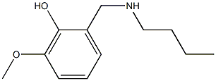 2-[(butylamino)methyl]-6-methoxyphenol Struktur