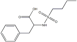 2-[(butylsulfonyl)amino]-3-phenylpropanoic acid Struktur