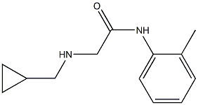 2-[(cyclopropylmethyl)amino]-N-(2-methylphenyl)acetamide Struktur