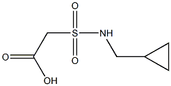 2-[(cyclopropylmethyl)sulfamoyl]acetic acid Struktur