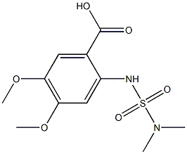 2-[(dimethylsulfamoyl)amino]-4,5-dimethoxybenzoic acid Struktur