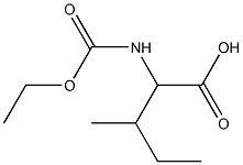 2-[(ethoxycarbonyl)amino]-3-methylpentanoic acid Struktur