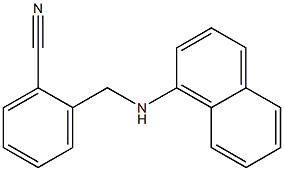 2-[(naphthalen-1-ylamino)methyl]benzonitrile Struktur