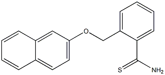 2-[(naphthalen-2-yloxy)methyl]benzene-1-carbothioamide Struktur