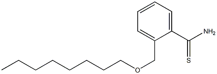 2-[(octyloxy)methyl]benzene-1-carbothioamide Struktur