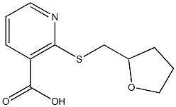 2-[(tetrahydrofuran-2-ylmethyl)thio]nicotinic acid Struktur