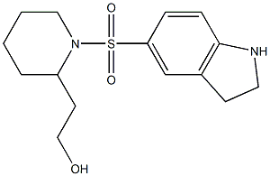 2-[1-(2,3-dihydro-1H-indole-5-sulfonyl)piperidin-2-yl]ethan-1-ol Struktur