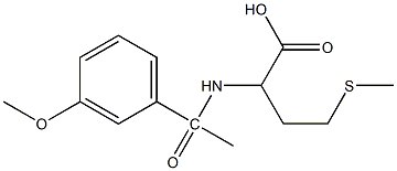 2-[1-(3-methoxyphenyl)acetamido]-4-(methylsulfanyl)butanoic acid Struktur