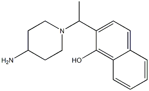 2-[1-(4-aminopiperidin-1-yl)ethyl]naphthalen-1-ol Struktur