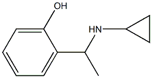 2-[1-(cyclopropylamino)ethyl]phenol Struktur