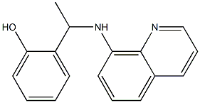 2-[1-(quinolin-8-ylamino)ethyl]phenol Struktur