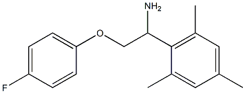 2-[1-amino-2-(4-fluorophenoxy)ethyl]-1,3,5-trimethylbenzene Struktur