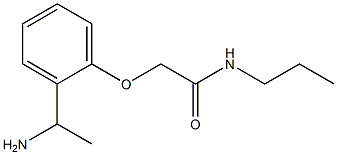 2-[2-(1-aminoethyl)phenoxy]-N-propylacetamide Struktur