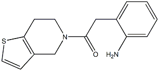 2-[2-(6,7-dihydrothieno[3,2-c]pyridin-5(4H)-yl)-2-oxoethyl]aniline Struktur