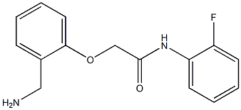 2-[2-(aminomethyl)phenoxy]-N-(2-fluorophenyl)acetamide Struktur