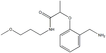 2-[2-(aminomethyl)phenoxy]-N-(3-methoxypropyl)propanamide Struktur