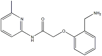 2-[2-(aminomethyl)phenoxy]-N-(6-methylpyridin-2-yl)acetamide Struktur