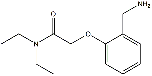 2-[2-(aminomethyl)phenoxy]-N,N-diethylacetamide Struktur