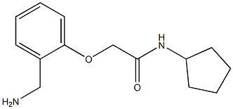 2-[2-(aminomethyl)phenoxy]-N-cyclopentylacetamide Struktur