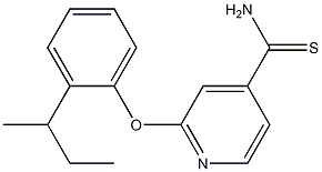 2-[2-(butan-2-yl)phenoxy]pyridine-4-carbothioamide Struktur