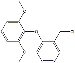 2-[2-(chloromethyl)phenoxy]-1,3-dimethoxybenzene Struktur