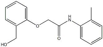 2-[2-(hydroxymethyl)phenoxy]-N-(2-methylphenyl)acetamide Struktur