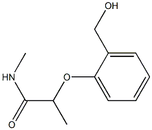 2-[2-(hydroxymethyl)phenoxy]-N-methylpropanamide Struktur