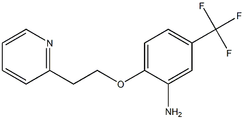 2-[2-(pyridin-2-yl)ethoxy]-5-(trifluoromethyl)aniline Struktur