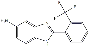 2-[2-(trifluoromethyl)phenyl]-1H-1,3-benzodiazol-5-amine Struktur