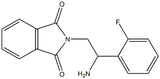 2-[2-amino-2-(2-fluorophenyl)ethyl]-2,3-dihydro-1H-isoindole-1,3-dione Struktur