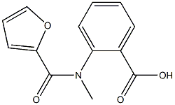 2-[2-furoyl(methyl)amino]benzoic acid Struktur