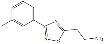 2-[3-(3-methylphenyl)-1,2,4-oxadiazol-5-yl]ethan-1-amine Struktur