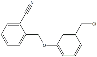 2-[3-(chloromethyl)phenoxymethyl]benzonitrile Struktur