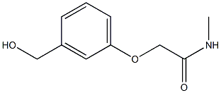 2-[3-(hydroxymethyl)phenoxy]-N-methylacetamide Struktur