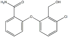 2-[3-chloro-2-(hydroxymethyl)phenoxy]benzamide Struktur