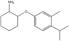 2-[3-methyl-4-(propan-2-yl)phenoxy]cyclohexan-1-amine Struktur