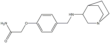 2-[4-({1-azabicyclo[2.2.2]octan-3-ylamino}methyl)phenoxy]acetamide Struktur