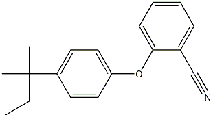 2-[4-(2-methylbutan-2-yl)phenoxy]benzonitrile Struktur