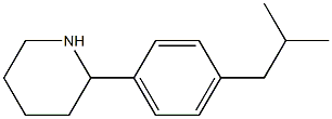 2-[4-(2-methylpropyl)phenyl]piperidine Struktur