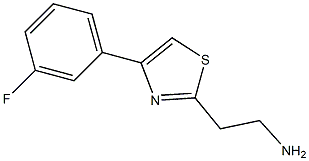 2-[4-(3-fluorophenyl)-1,3-thiazol-2-yl]ethanamine Struktur