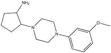 2-[4-(3-methoxyphenyl)piperazin-1-yl]cyclopentan-1-amine Struktur