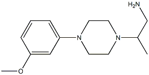 2-[4-(3-methoxyphenyl)piperazin-1-yl]propan-1-amine Struktur