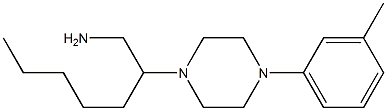 2-[4-(3-methylphenyl)piperazin-1-yl]heptan-1-amine Struktur