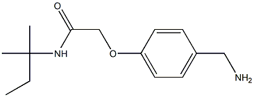 2-[4-(aminomethyl)phenoxy]-N-(1,1-dimethylpropyl)acetamide Struktur