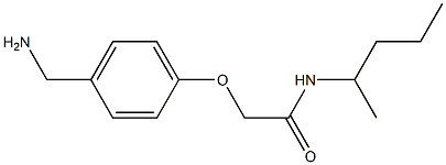 2-[4-(aminomethyl)phenoxy]-N-(pentan-2-yl)acetamide Struktur