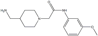 2-[4-(aminomethyl)piperidin-1-yl]-N-(3-methoxyphenyl)acetamide Struktur