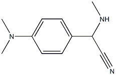 2-[4-(dimethylamino)phenyl]-2-(methylamino)acetonitrile Struktur