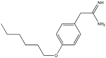 2-[4-(hexyloxy)phenyl]ethanimidamide Struktur